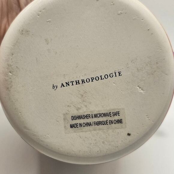 Anthropologie Monogram R Colorful Ceramic Mug - Picture 3 of 5